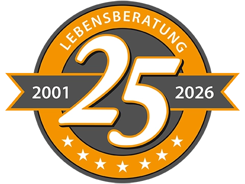 22 Jahre Lebensberatung label
